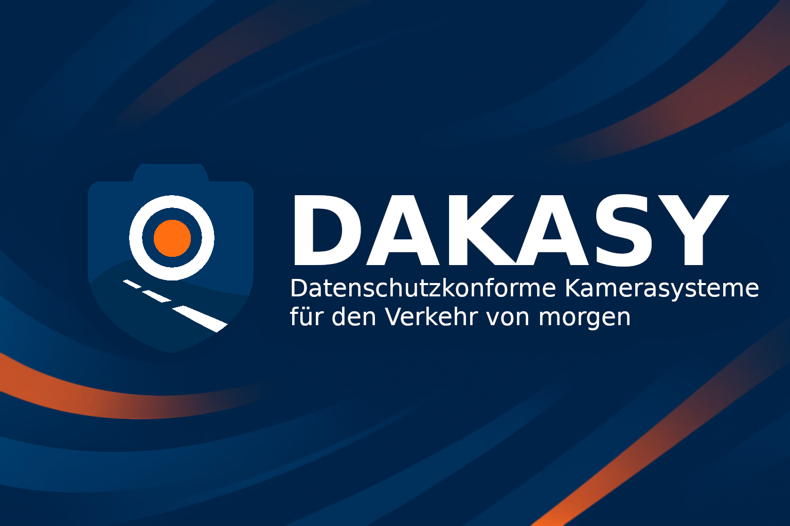 DAKASY-Logo mit Slogan datenschutzkonforme Kamerasysteme für den Verkehr von morgen